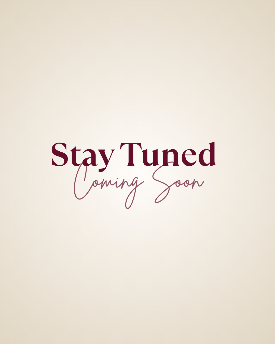 Coming Soon